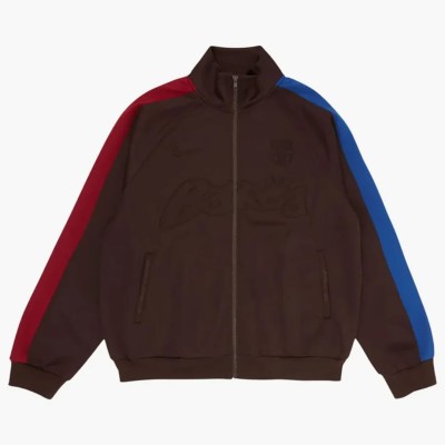 Nike FC Barcelona x Cactus Jack Retro Zip Anthem Jacket Brown