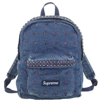 Supreme b.b. Simon Denim Backpack Washed Indigo