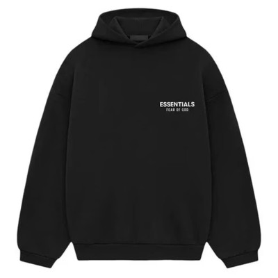 Fear of God Essentials Fleece Hoodie Black (FW24)