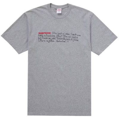 Supreme Joke Tee Heather Grey