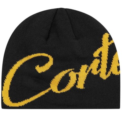 Corteiz OG Strike Beanie Black/Yellow