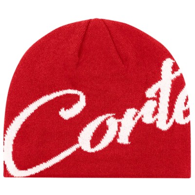 Corteiz OG Strike Beanie Red/White