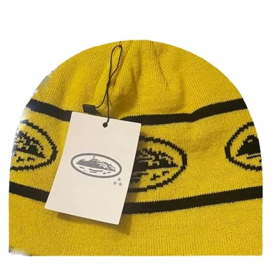 Corteiz Repeat Alcatraz Beanie Yellow Black