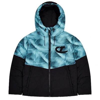 Trapstar Hyperdrive Hooded Puffer Black/Blue