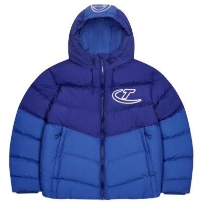 Trapstar Hyperdrive  Puffer Hooded Jacket Blue