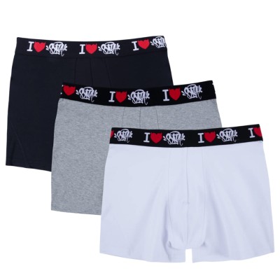 Syna World Boxerki I Love Syna Black:White:Grey 3PACK.jpg