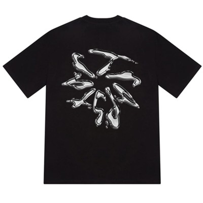 Trapstar Liquid Chrome Tee Black