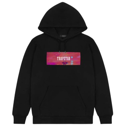 Trapstar x Dave Box Logo Hoodie Black