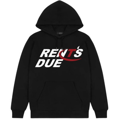 Trapstar x Nemzzz Rents Due Hoodie Black
