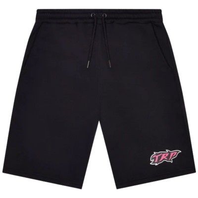 Trapstar TRP Flame Shorts Black/Pink