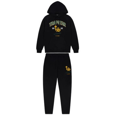 Trapstar TS Varsity Hoodie Tracksuit Black