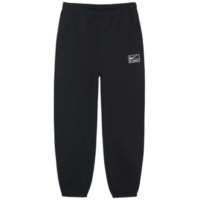Stussy x Nike Stone Washed Fleece Pant Black (FW25).jpg