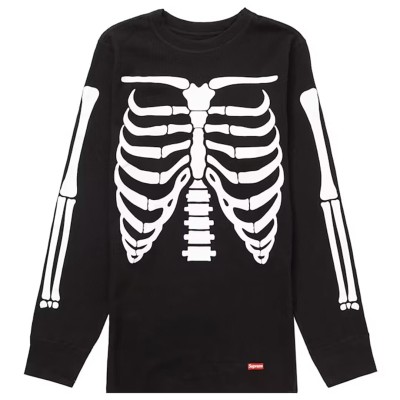 Supreme Hanes Bones Thermal Crew (1 Pack) Black