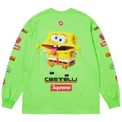 Supreme SpongeBob:Castelli Racing L:S Tee Green.jpg