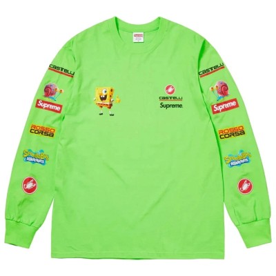Supreme SpongeBob:Castelli Racing L:S Tee Green2.jpg
