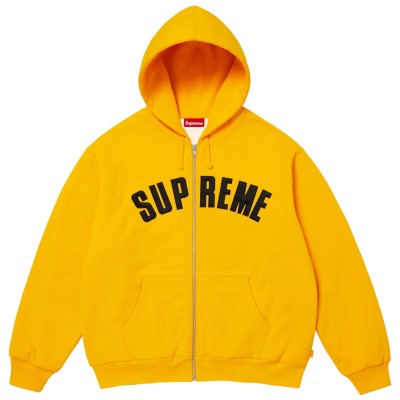 Supreme Arc Thermal Lined Zip Up Hooded Sweatshirt Bright Gold.jpg