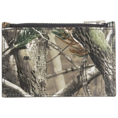Supreme Leather Zip Card Holder (FW25) Realtree Hardwoods Camo2.jpg