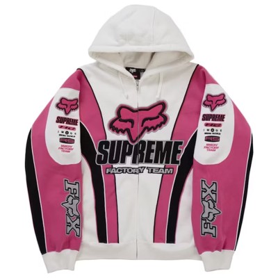 Supreme Fox Racing Zip Up Hooded Sweatshirt white.jpg