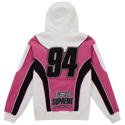 Supreme Fox Racing Zip Up Hooded Sweatshirt white2.jpg