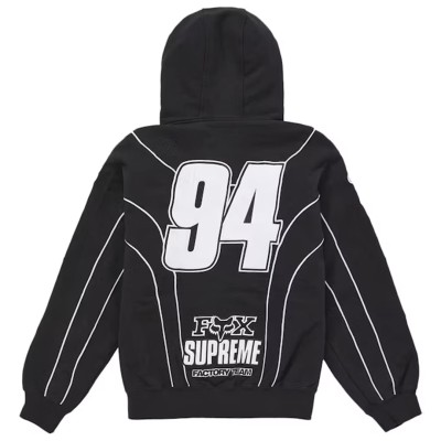 Supreme Fox Racing Zip Up Hooded Sweatshirt Black2.jpg