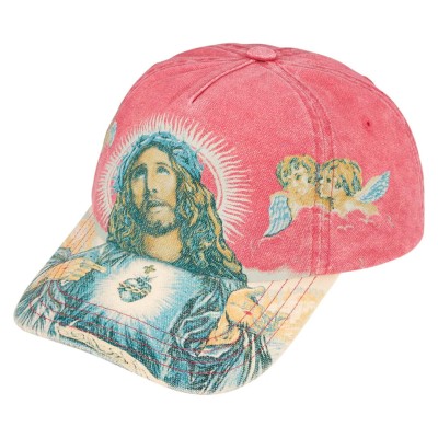 Supreme Jesus 5-Panel hat Light Red.jpg