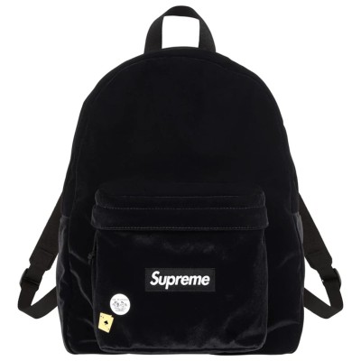 Supreme Velvet Backpack Black