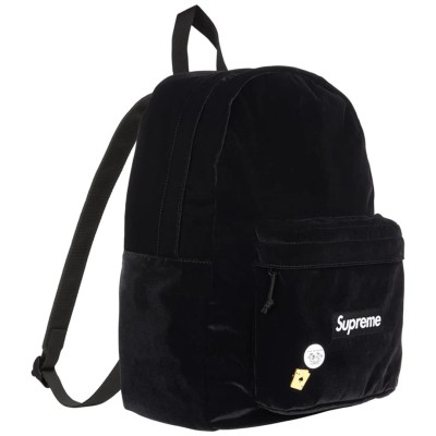 Supreme Velvet Backpack Black2.jpg