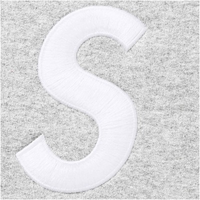 Supreme S Logo Zip Up Hooded Sweatshirt Heather Grey2.jpg