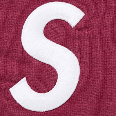Supreme S Logo Zip Up Hooded Sweatshirt Raspberry2.jpg