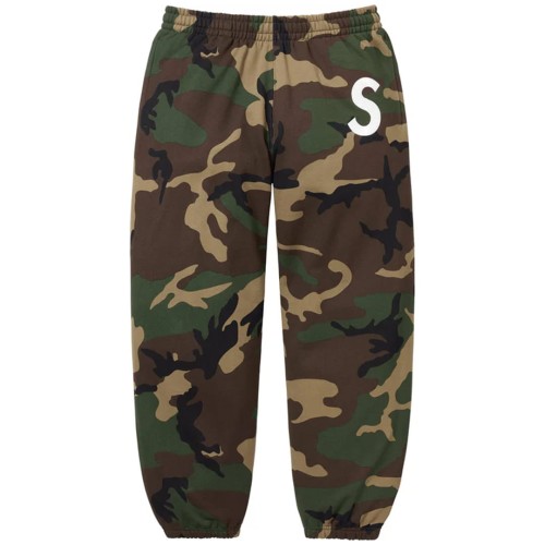 Supreme S Logo Sweatpant Woodland Camo
