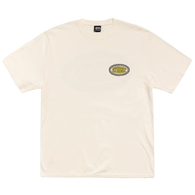 Stussy Tile Oval Tee Pigment Dyed Natural