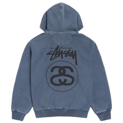 Stussy Stock Link Zip Hoodie Pigment Dyed Navy2.jpg