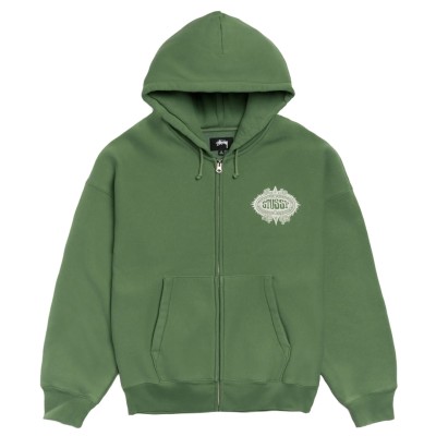 Stussy Mantra Zip Hoodie Pine