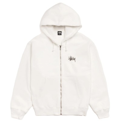 Stussy Basic Zip Hoodie Pigment Dyed Natural
