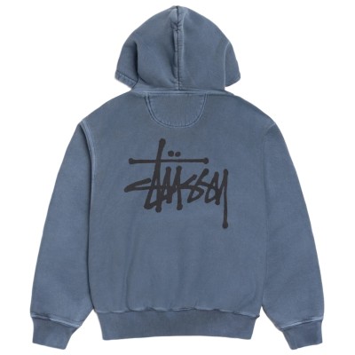 Stussy Basic Zip Hoodie Pigment Dyed Navy2.jpg