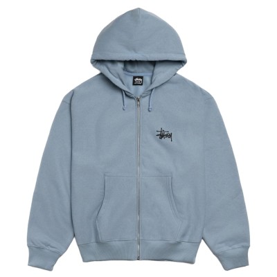 Stussy Basic Zip Hoodie Slate
