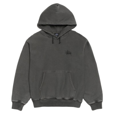 Stussy Basic Hoodie Pigment Dyed Black.jpg