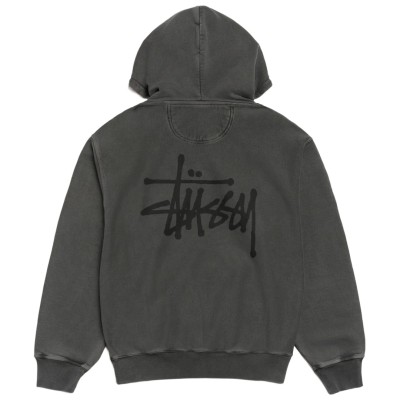 Stussy Basic Hoodie Pigment Dyed Black2.jpg