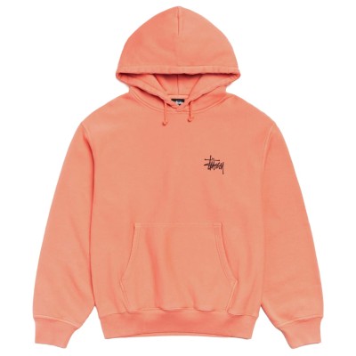 Stussy Basic Hoodie Pigment Dyed Sherbert.jpg