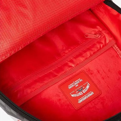 Sprayground Drip Check Shark Backpack Black3.jpg