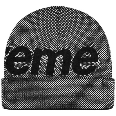 Supreme Studded Knockout Big Logo Beanie Black2.jpg