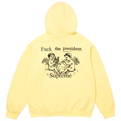 Supreme President Hooded Sweatshirt Yellow