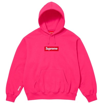 Supreme Box Logo Hooded Sweatshirt Pink (FW25).jpg