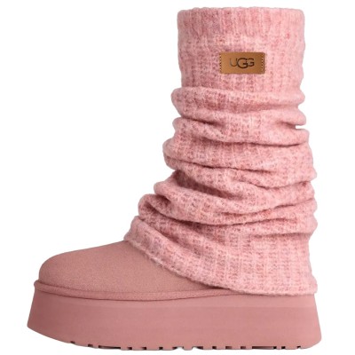 UGG Classic Mini Dipper Legwarmer Boot Pink Dawn (W).jpg