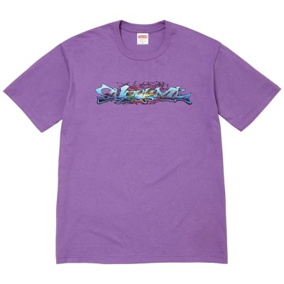 Supreme Tag Tee Purple