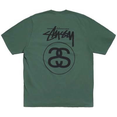 Stussy Stock Link Tee Pigment Dyed Pine2.jpg