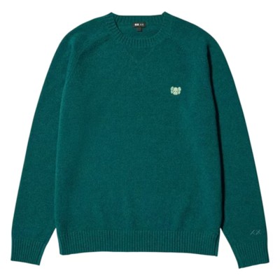 Uniqlo x KAWS Lambswool Crewneck Sweater Green