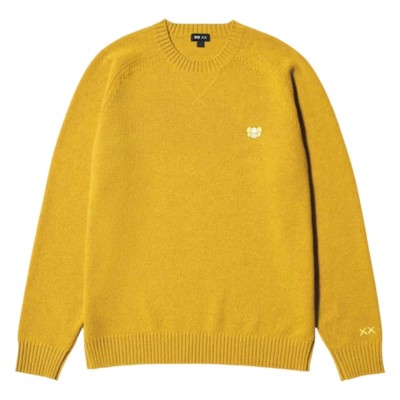 Uniqlo x KAWS Lambswool Crewneck Sweater Yellow