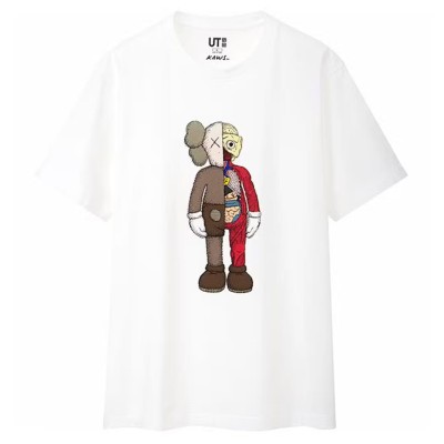 KAWS x Uniqlo Flayed Tee White