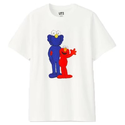 KAWS x Uniqlo x Sesame Street BFF Elmo Tee White.jpg